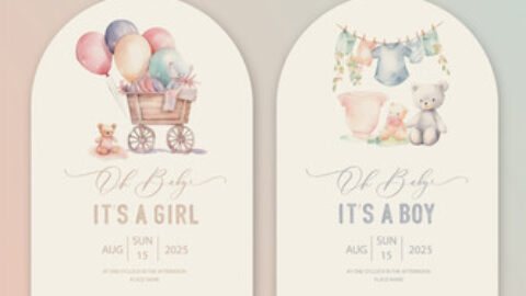 Convites Personalizados para Chá de Bebê