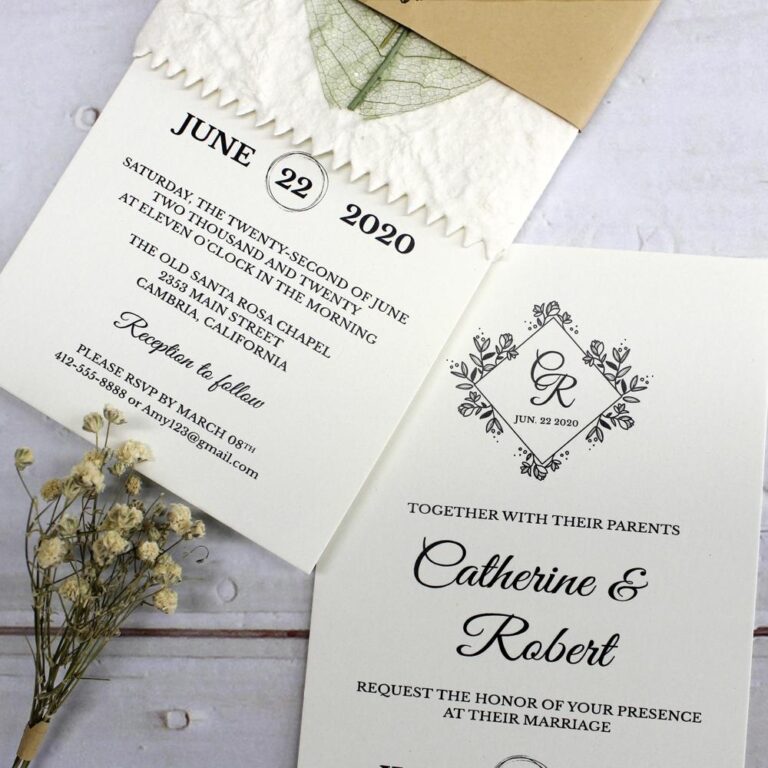 Fatores de custo a considerar ao comprar convite de casamento