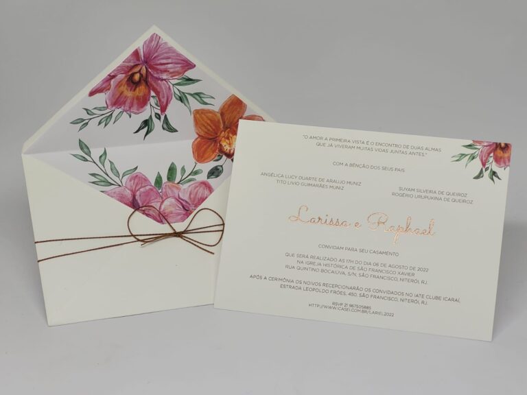 Convites de casamento primavera 2025: tendências florais e detalhes que encantam, segundo o Ateliê da Lola
