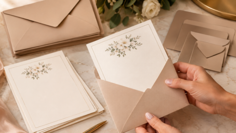 Convite de Casamento com Envelope: Como Escolher o Tamanho Correto Para Não Danificar o Papel?