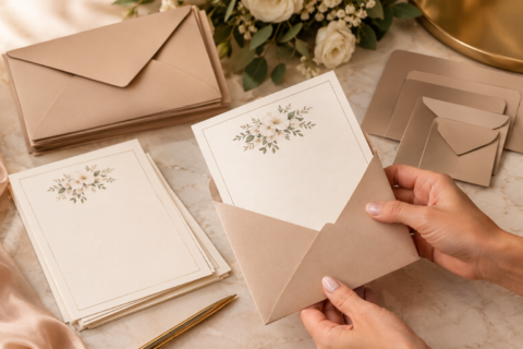 Convite de Casamento com Envelope: Como Escolher o Tamanho Correto Para Não Danificar o Papel?