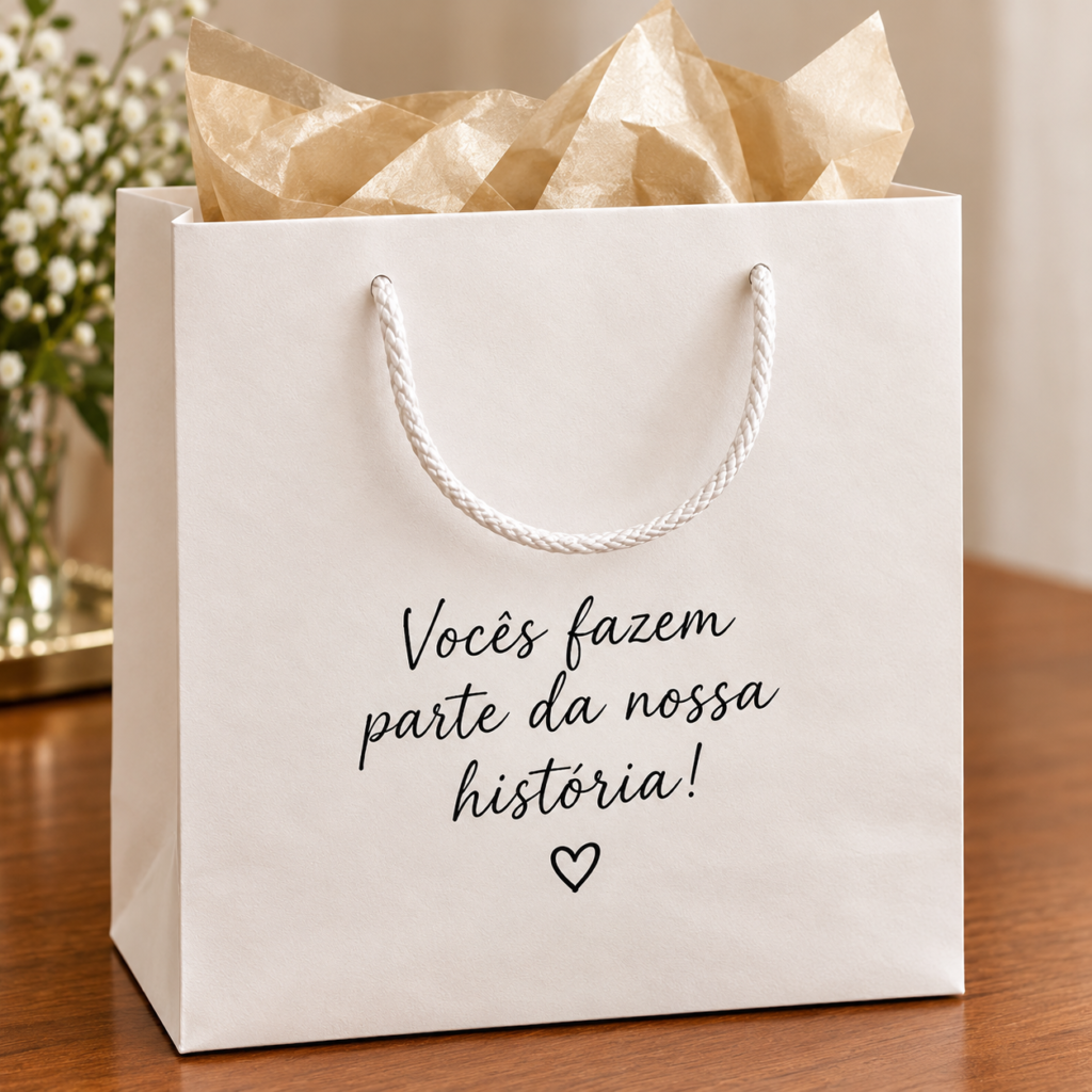 O Que Colocar na Sacola Personalizada dos Padrinhos de Casamento: Montagem e Seleção de Mimos